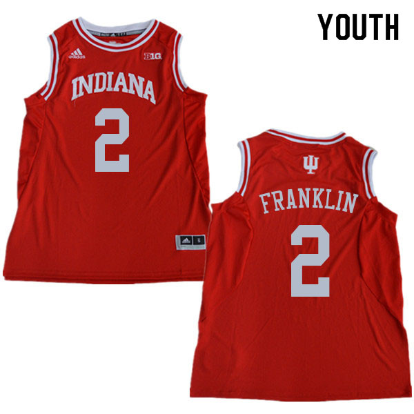Youth #2 Armaan Franklin Indiana Hoosiers College Basketball Jerseys Sale-Red